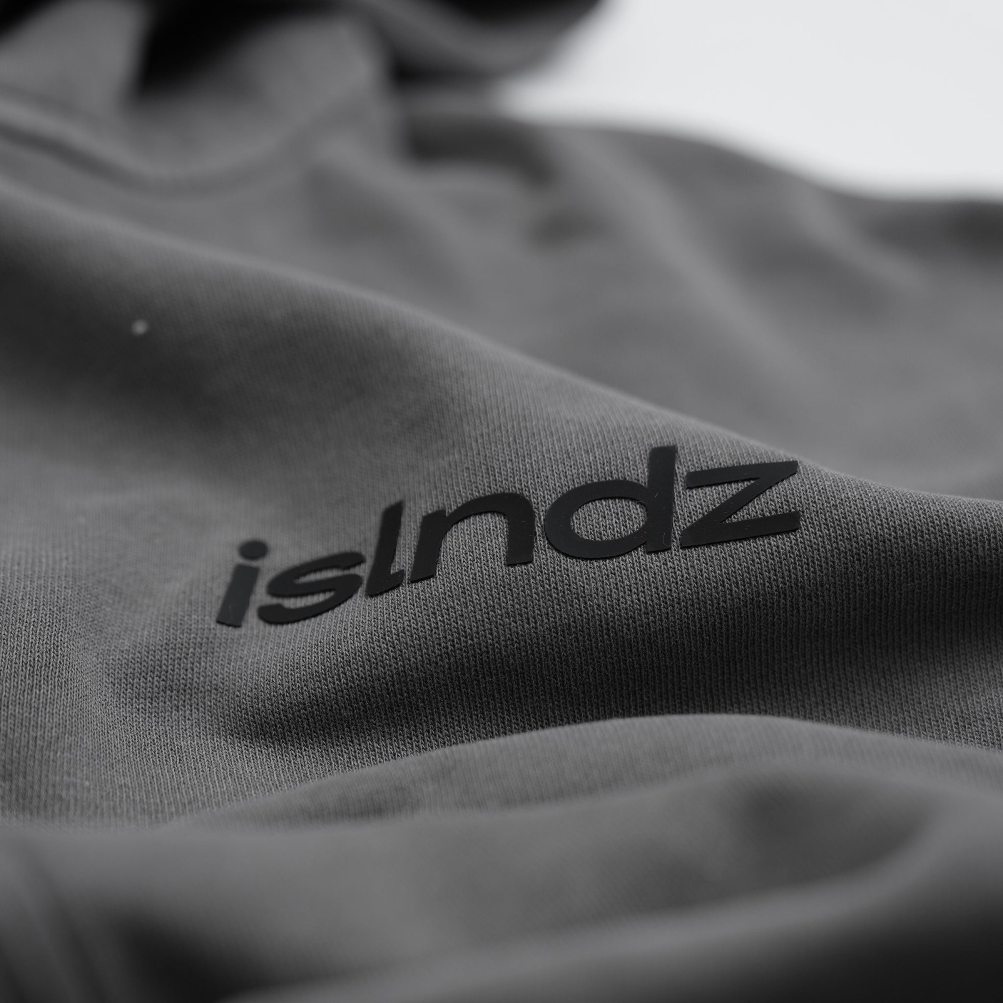 ISLNDZ Relaxed Zip Hoodie - Faded Gray