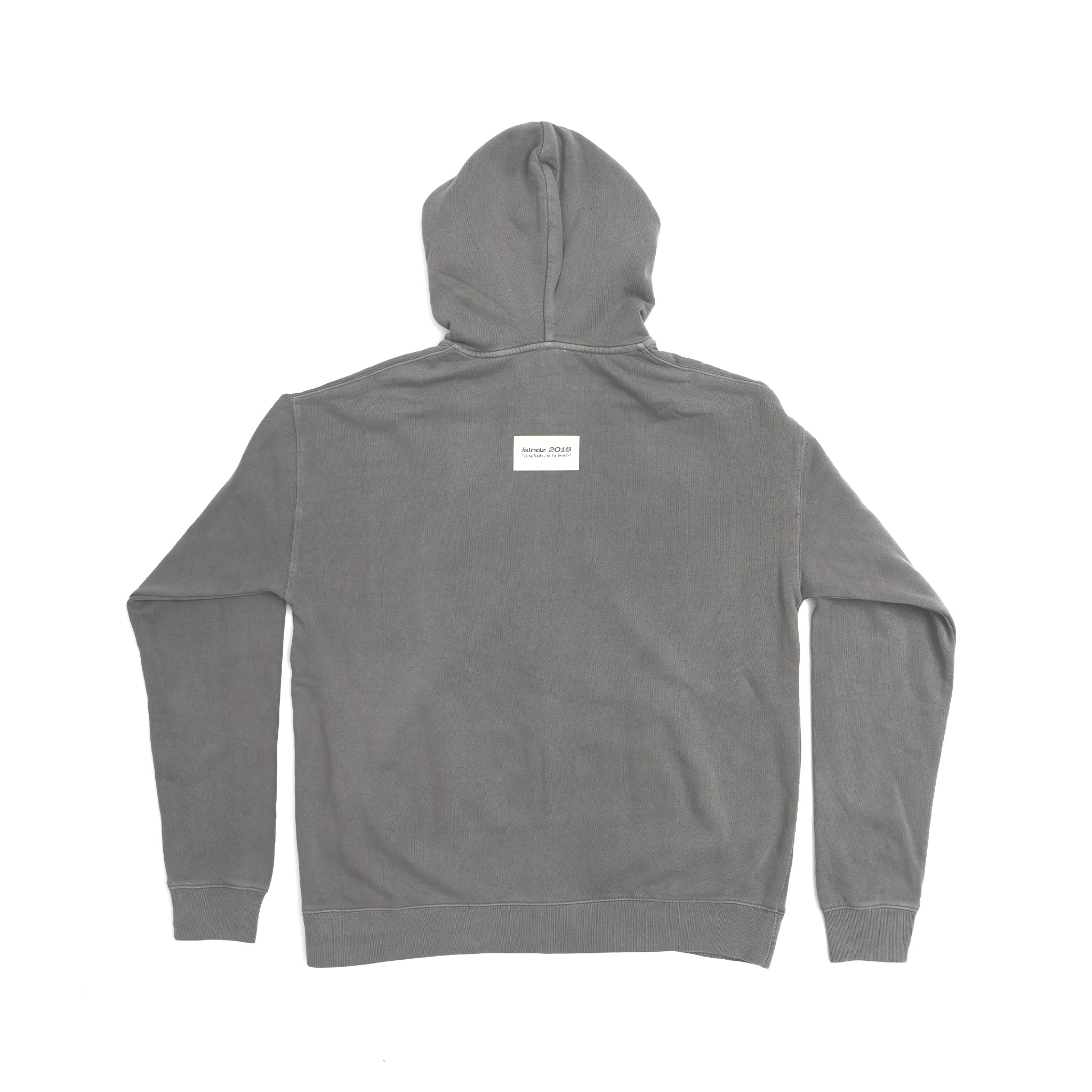 ISLNDZ Relaxed Zip Hoodie - Faded Gray