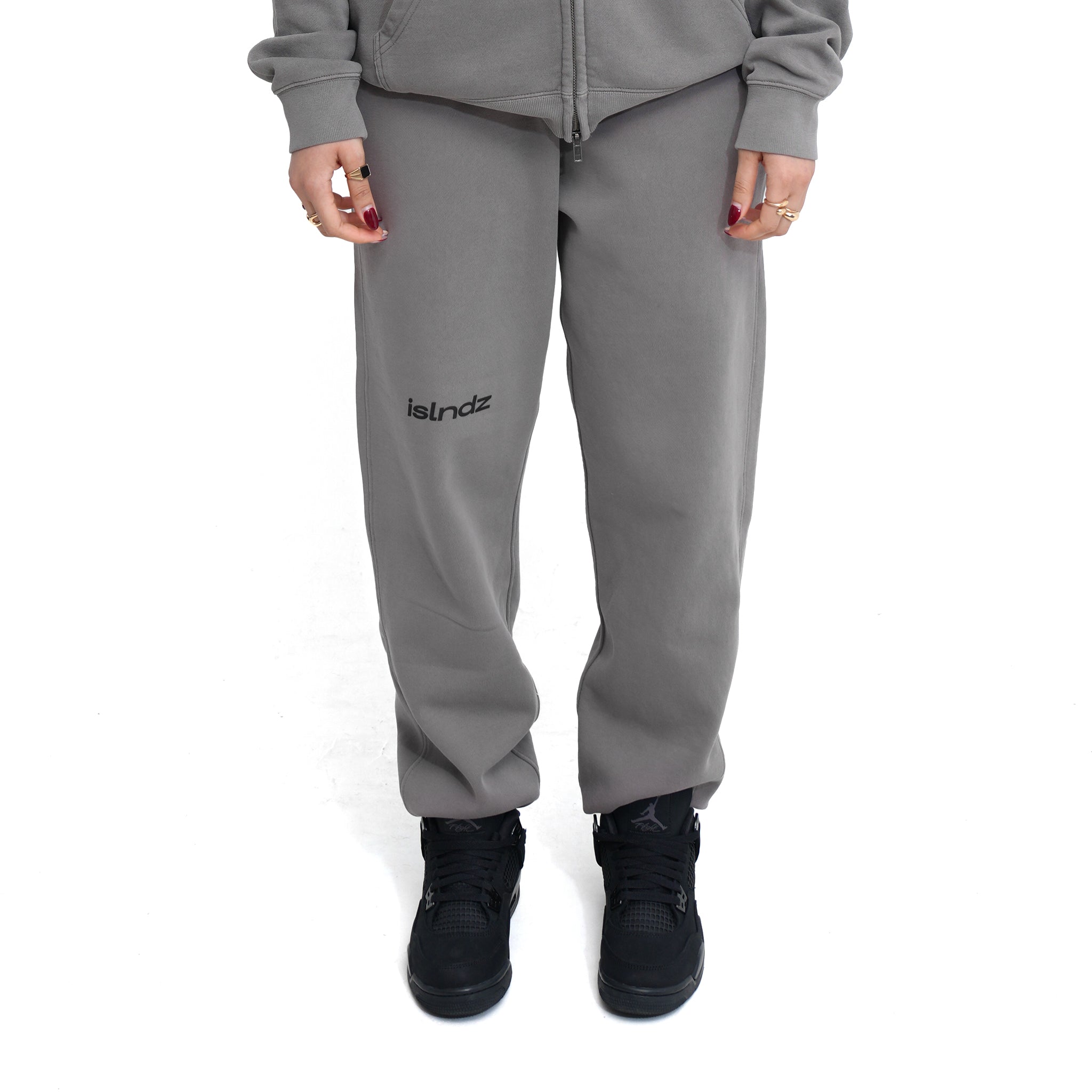ISLNDZ Relaxed Track Pants - Faded Gray