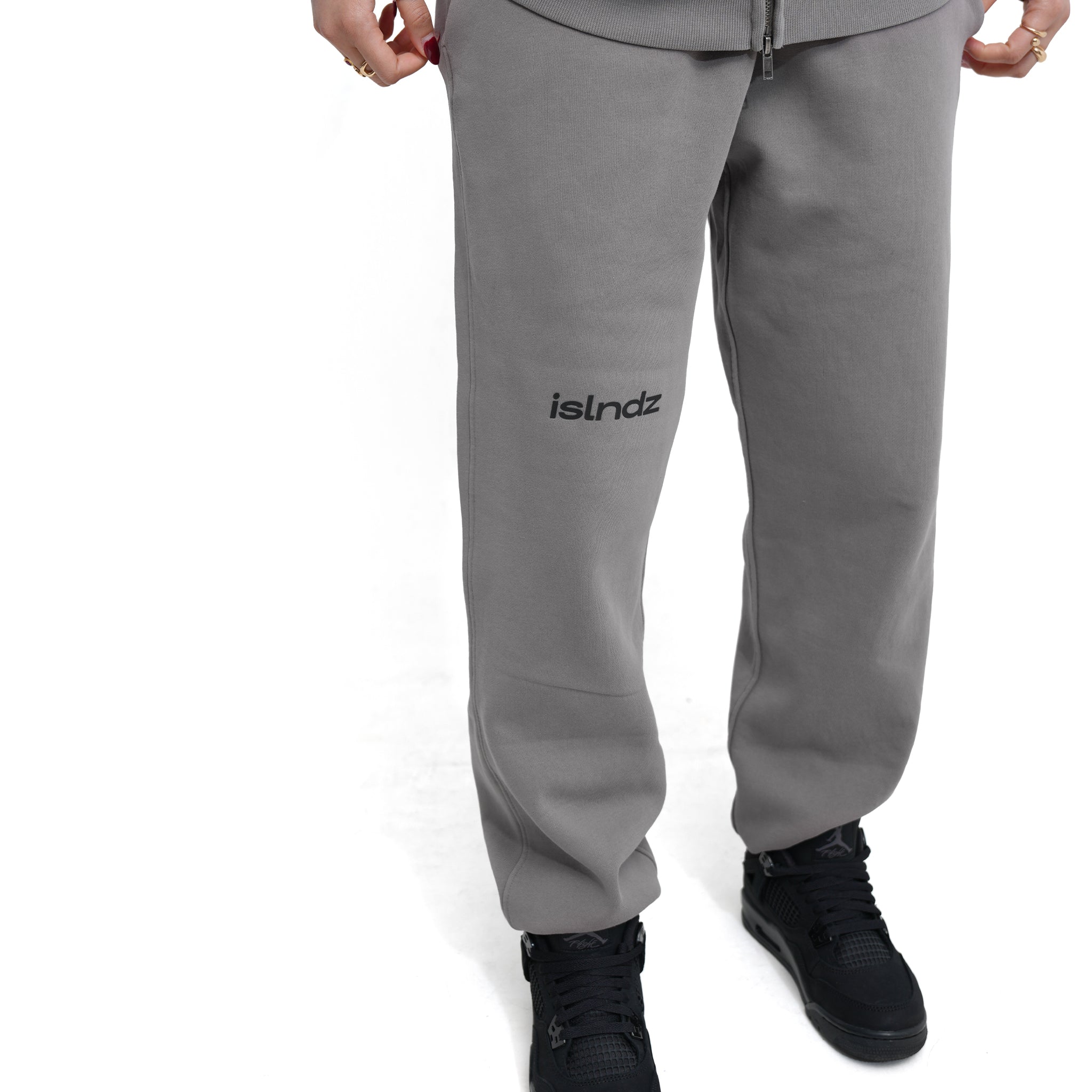 ISLNDZ Relaxed Track Pants - Faded Gray